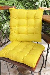 Almofada para Cadeira Futon Amarelo Liso