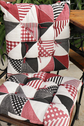 Almofada para Cadeira Futon Gorgurinho Estampado Vinho