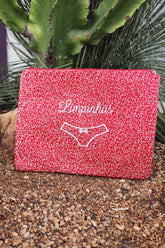 Necessaire Porta Calcinha Limpinha Sujinha G Vermelha