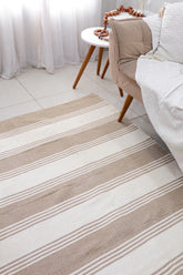 Tapete em Linha Listra Bege 1,50x1,50m