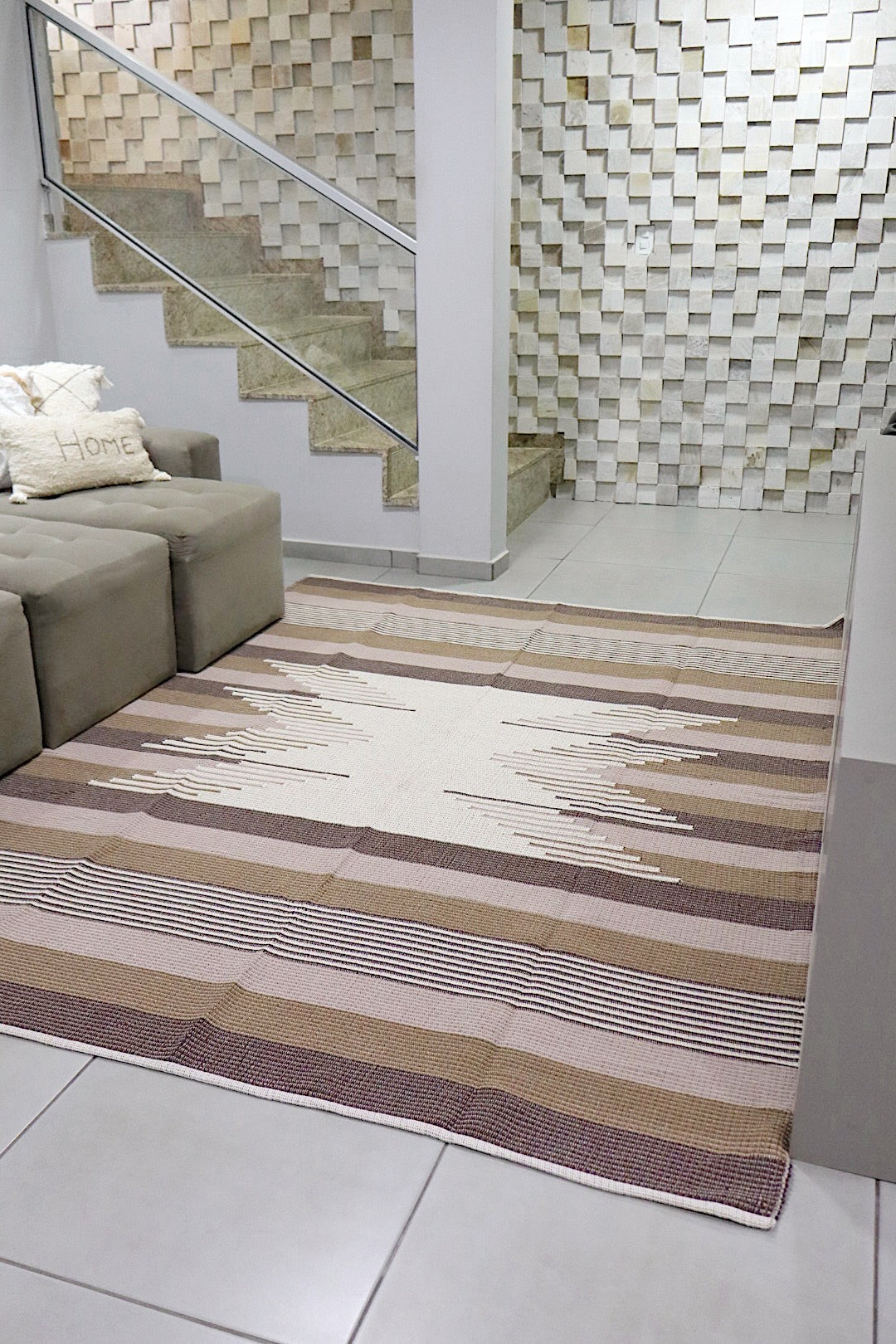 Tapete de Bico Linha Marrom 2,00x3,00m