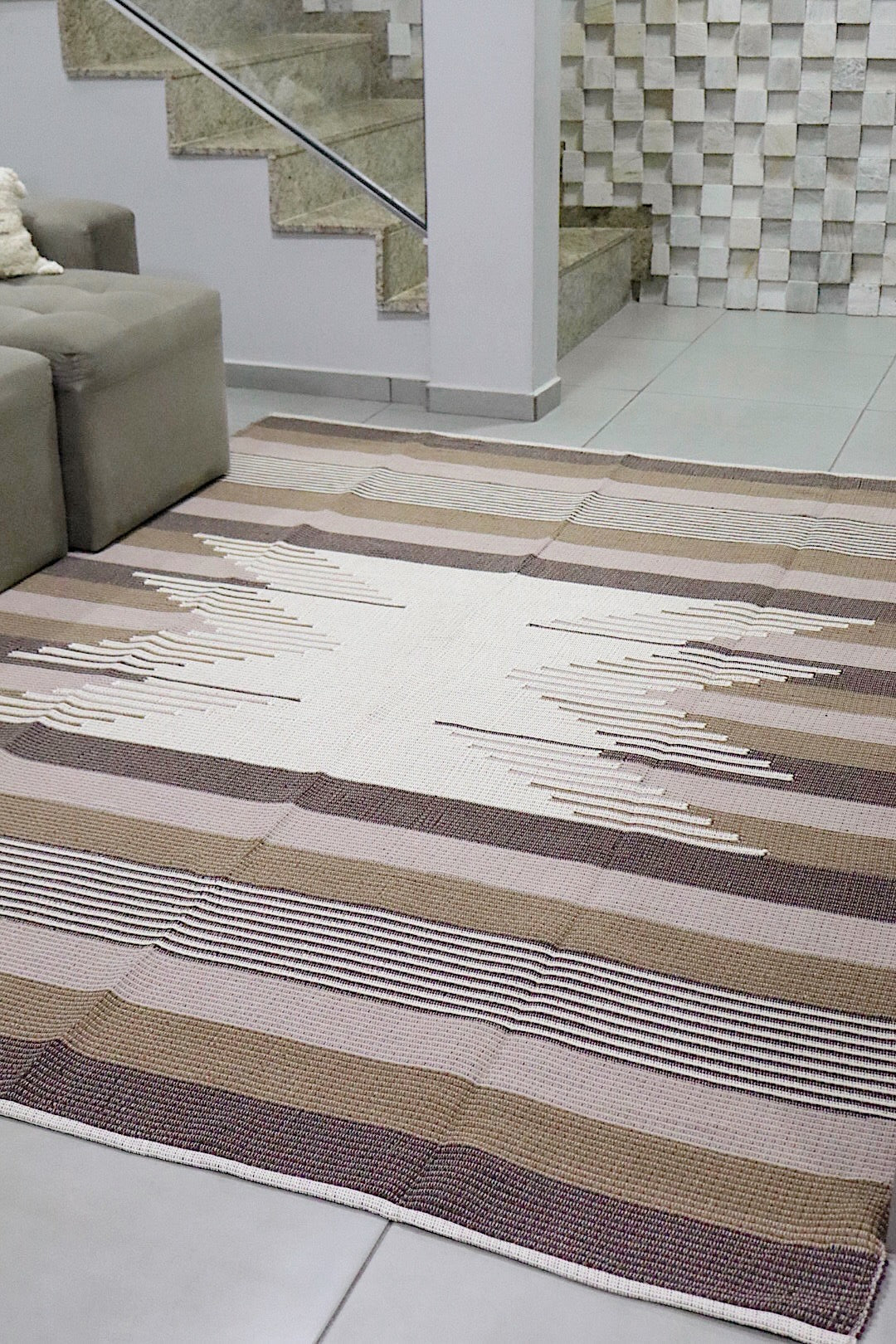 Tapete de Bico Linha Marrom 2,00x2,50m