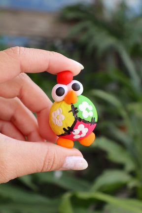 Ímã de Geladeira Galinha Patchwork