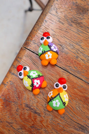 Ímã de Geladeira Galinha Patchwork