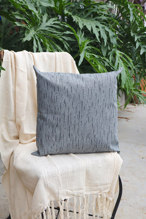 Capa de Almofada Impermeável Belize Mesclada Cinza 65x65