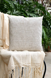 Capa de Almofada Impermeável Belize Mesclada Cru 65x65