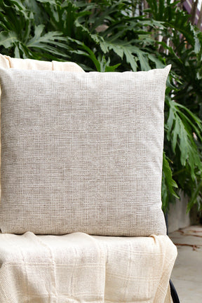 Capa de Almofada Impermeável Belize Mesclada Cru 65x65