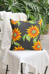 Capa de Almofada Chita Preta 45x45