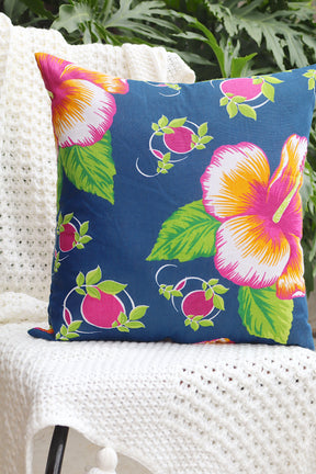 Capa de Almofada Chita Azul Escuro 45x45