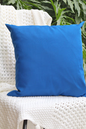 Capa de Almofada Oxford Lisa Azul 45x45