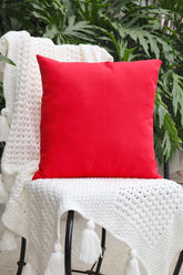 Capa de Almofada Oxford Lisa Vermelha 45x45