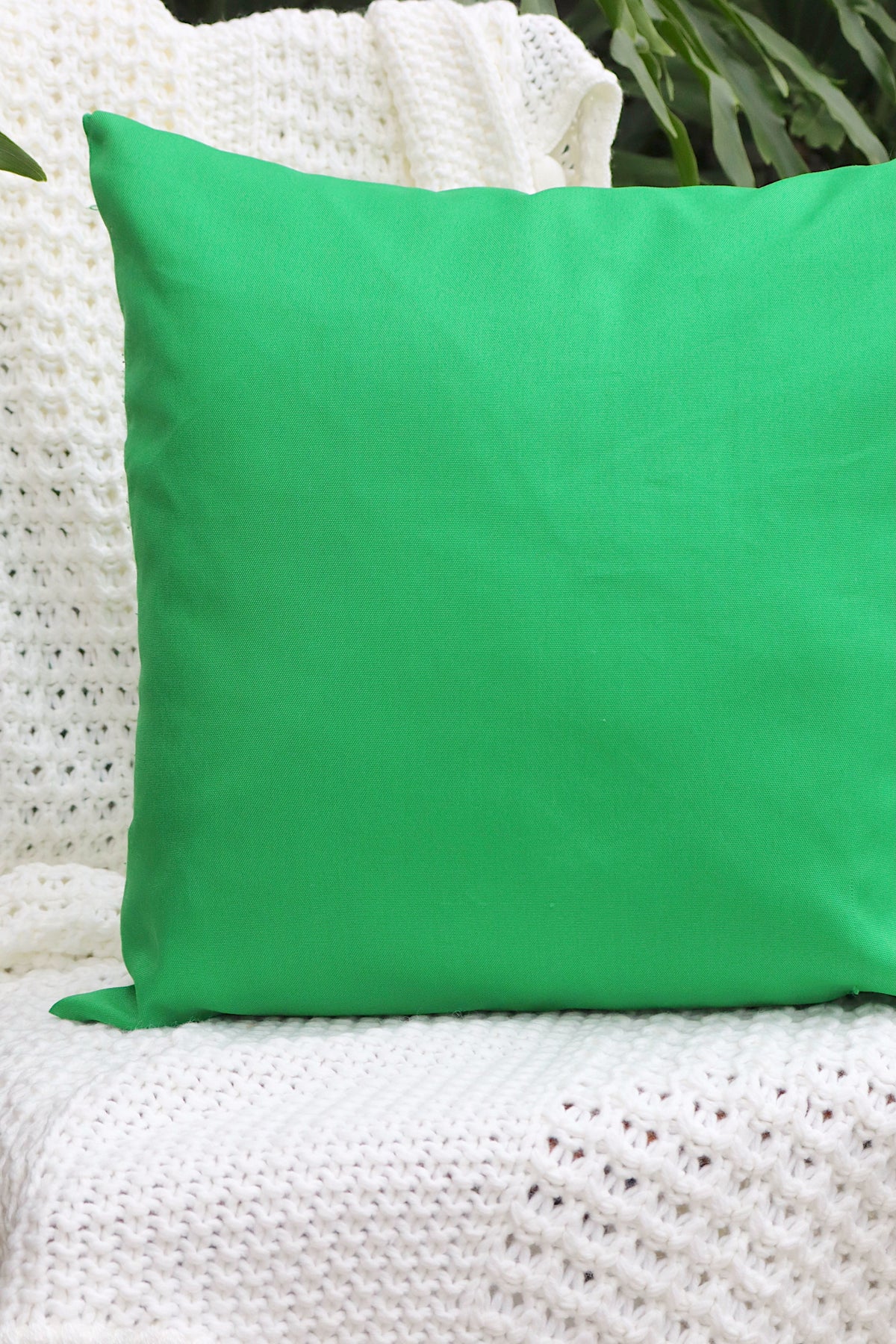 Capa de Almofada Oxford Lisa Verde 45x45