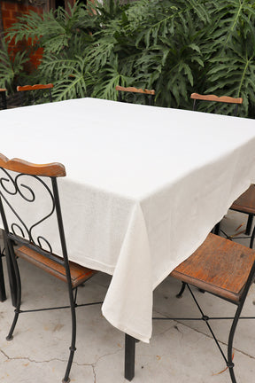 Toalha de Mesa Quadrada Mesa 8 Lugares 2,40x2,40m Cru
