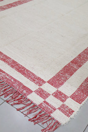Tapete Algodão Felpudo Dupla Face Vermelho 2,00x2,50m