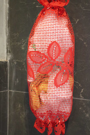 Puxa Saco Renda Vermelho