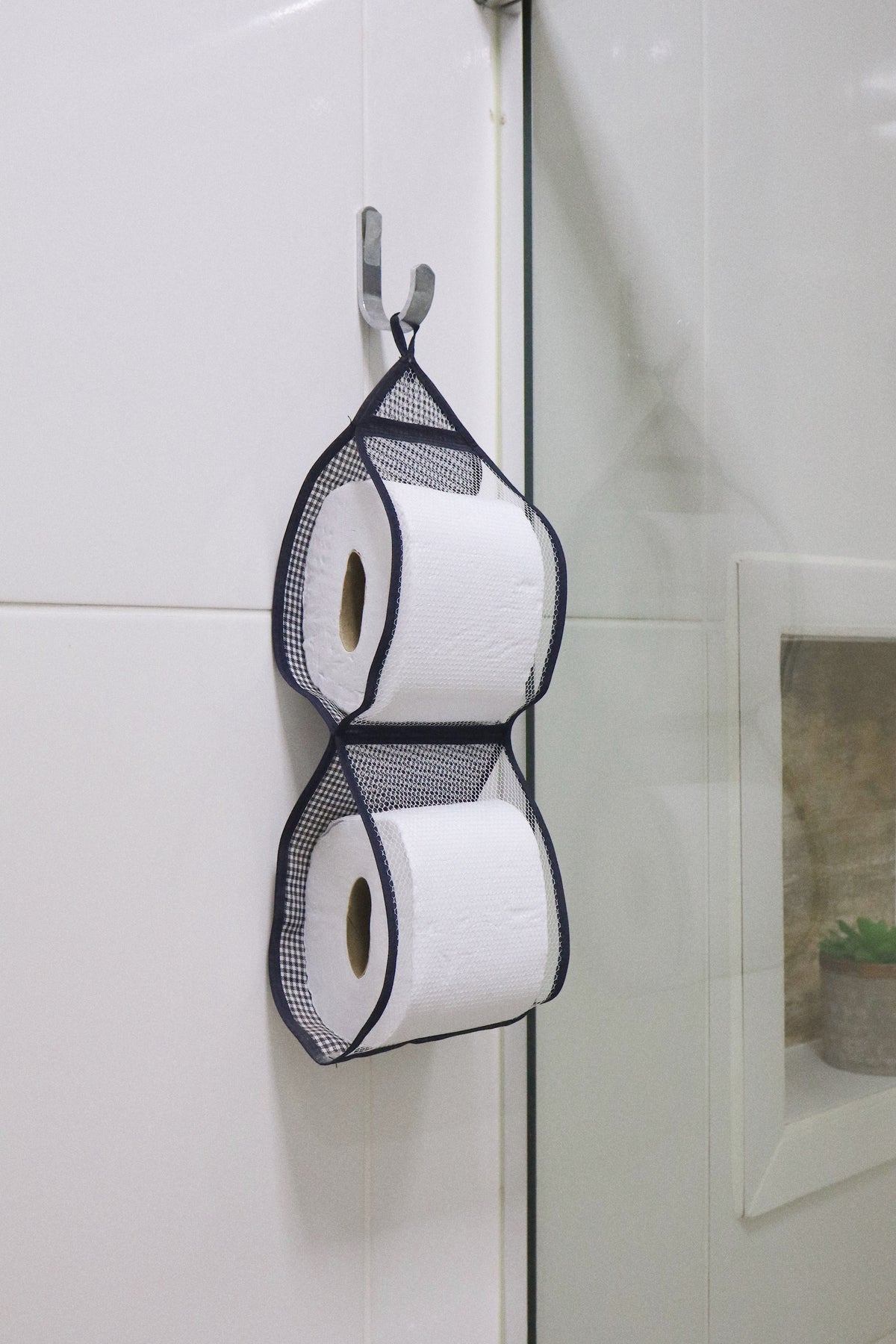 Porta Papel Higiênico 2 Lugares Tule Preto