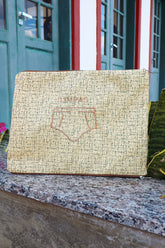 Necessaire Porta Cueca Limpinha Sujinha G Mesclada Bege