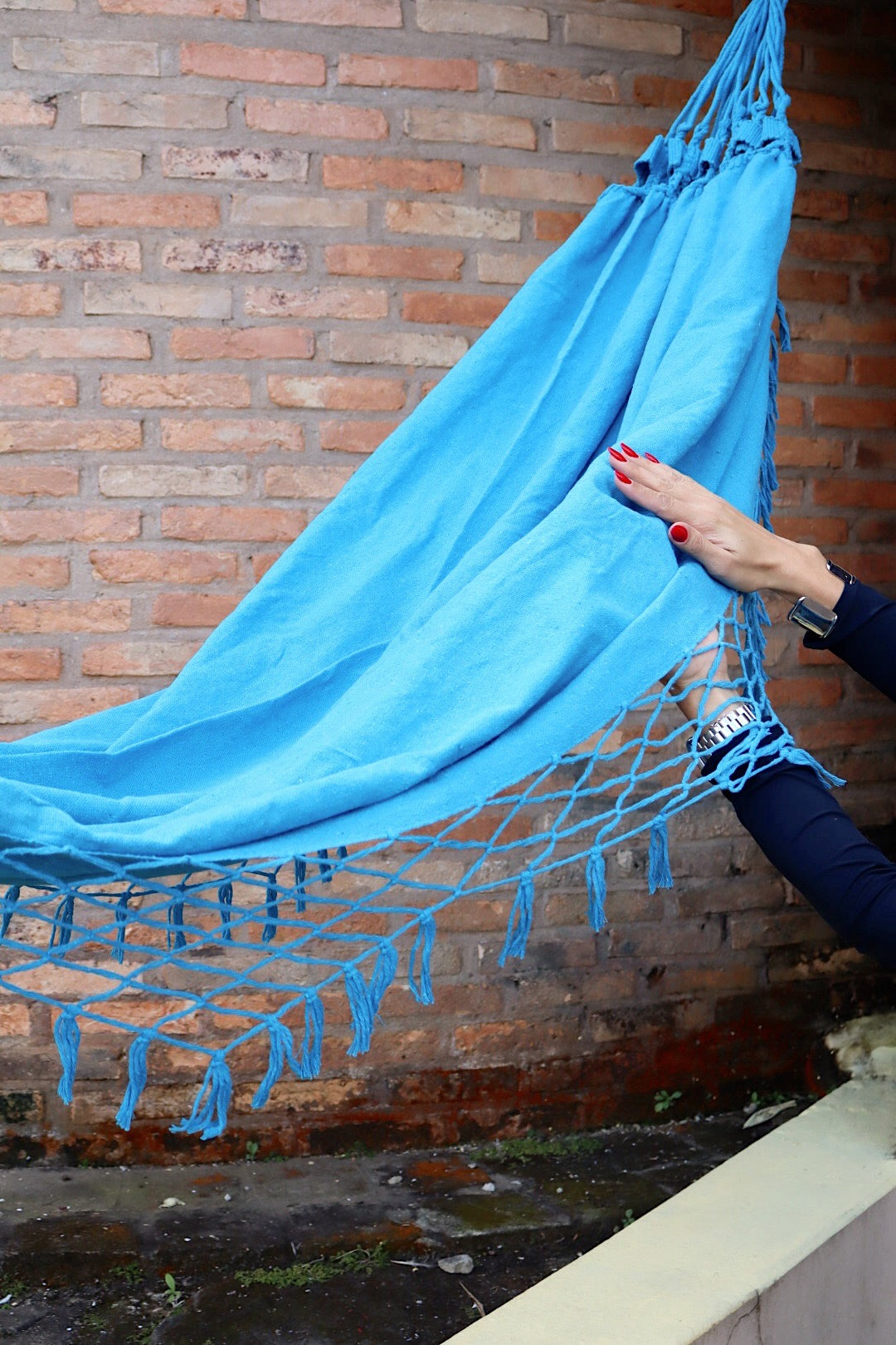 Rede de Descanso Simples Azul Claro