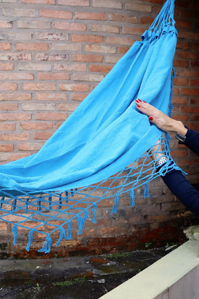 Rede de Descanso Simples Azul Claro