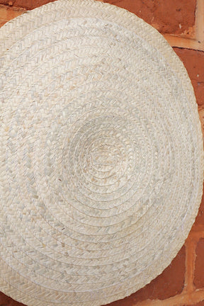 Tapete de Palha Redondo Liso 60cm