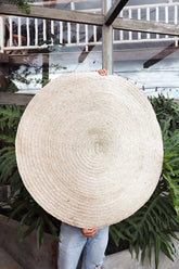 Tapete de Palha Redondo Liso 90cm