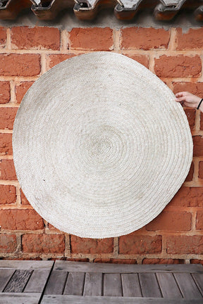 Tapete de Palha Redondo Liso 120cm