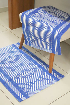Tapete 46X67cm Egito Azul