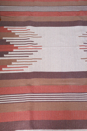 Tapete de Bico Linha Terracota e Marrom 1,50x1,50m