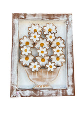 Quadro Madeira Flores Branco G 40x30