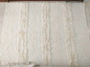Tapete Algodão Bordado Vanil 1,50x1,50m
