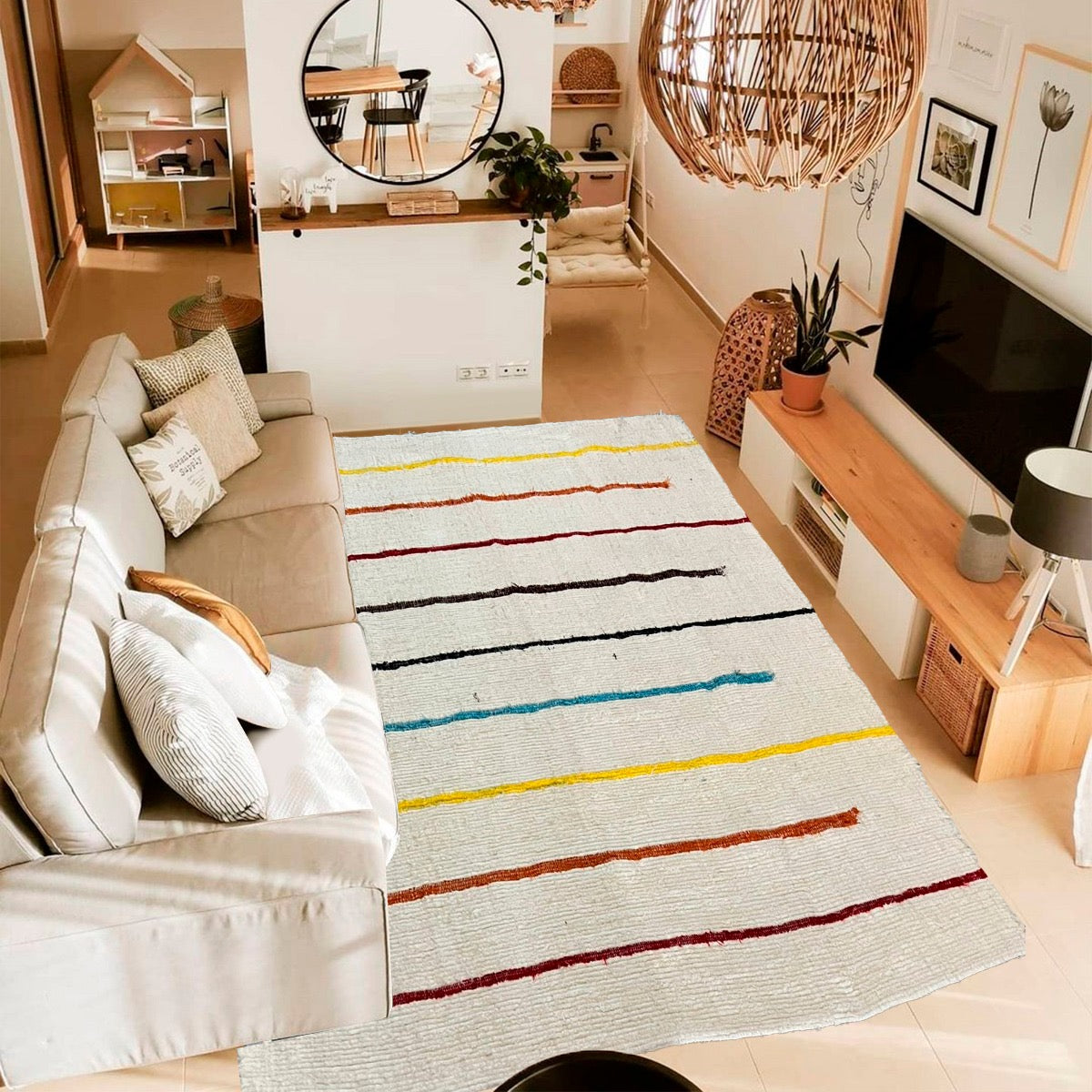 Tapete Algodão Bordado Capri Colors 2,00x3,00m