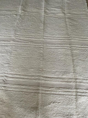 Tapete Algodão Bordado Listrado Cru 1,50x2,00m