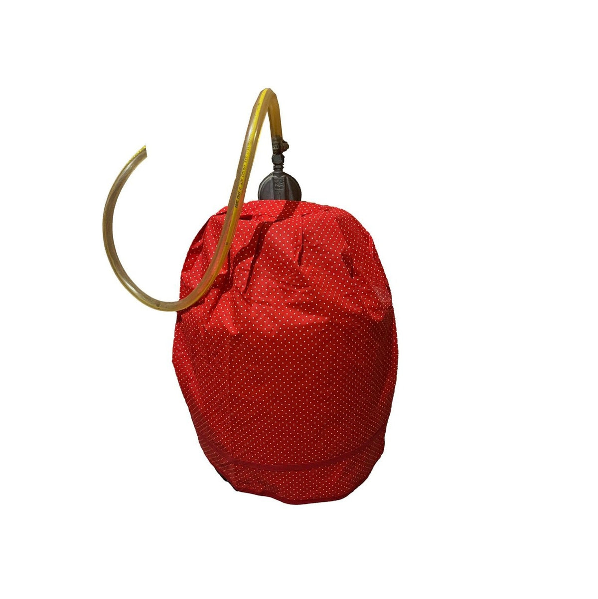 Capa para Botijão de Gás em Tricoline Poá Vermelho