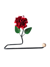 Suporte / Porta Papel Toalha Flor De Ferro Vermelha