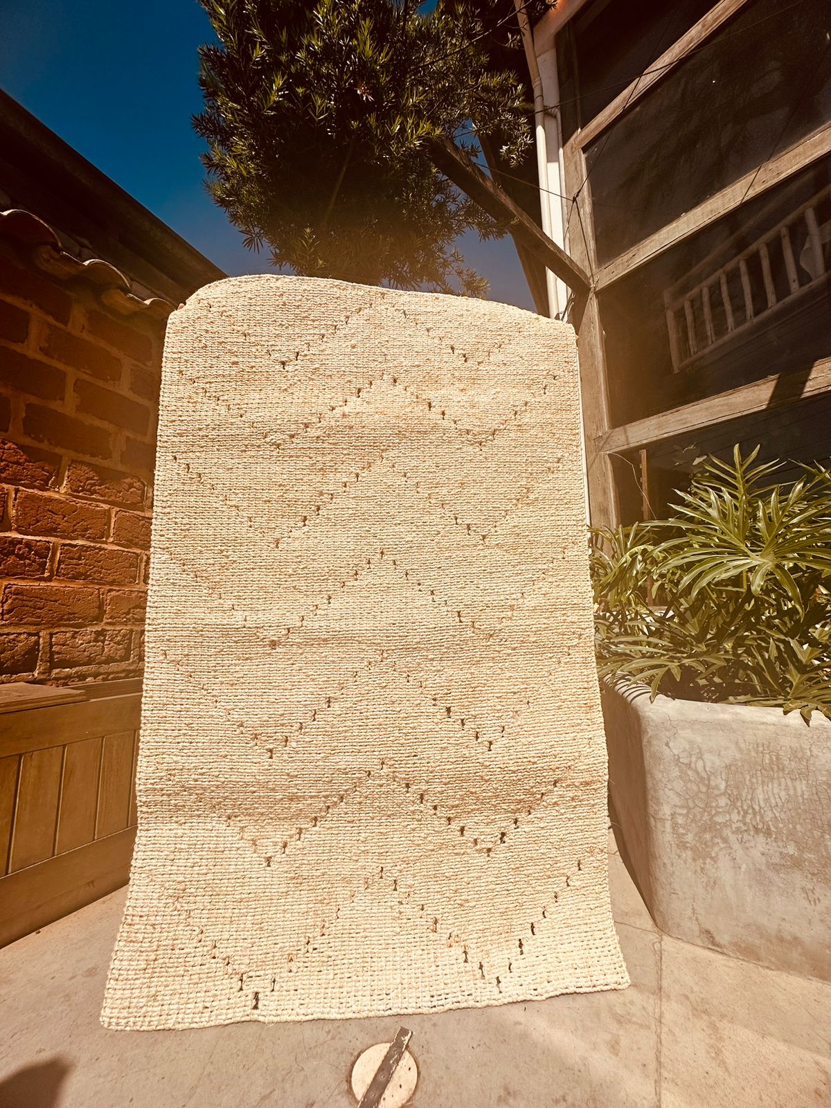Tapete Médio Sisal Cru 1,0x1,5m
