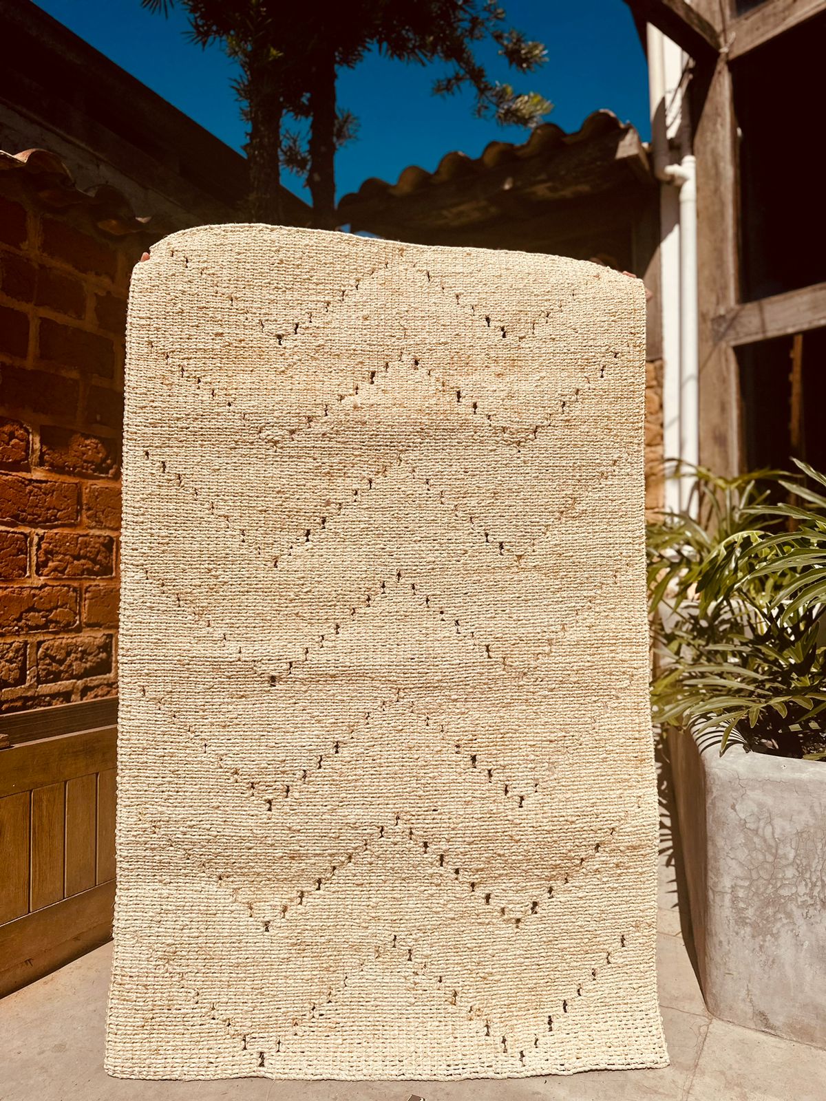 Tapete Médio Sisal Cru 1,0x1,5m