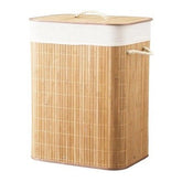 Cesto Organizador de Roupa Suja Forrado em Bambu