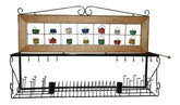 Paneleiro Rústico Escorredor Louças De Ferro E Madeira 120 Cm Panelinhas