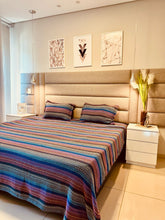 Kit Colcha Indiana + Porta Travesseiros Casal Marrom