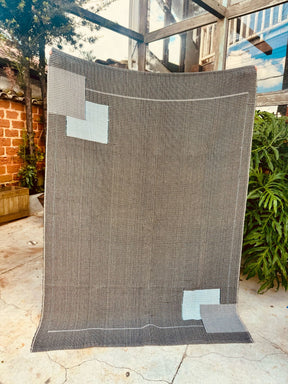 Tapete Linha Trabalhado Moldura Preto 1,50x2,00m