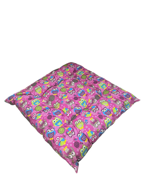 Almofada Cama Pet Coruja Rosa