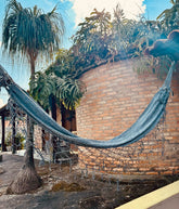 Rede de Descanso Simples Mesclada Cinza Escuro