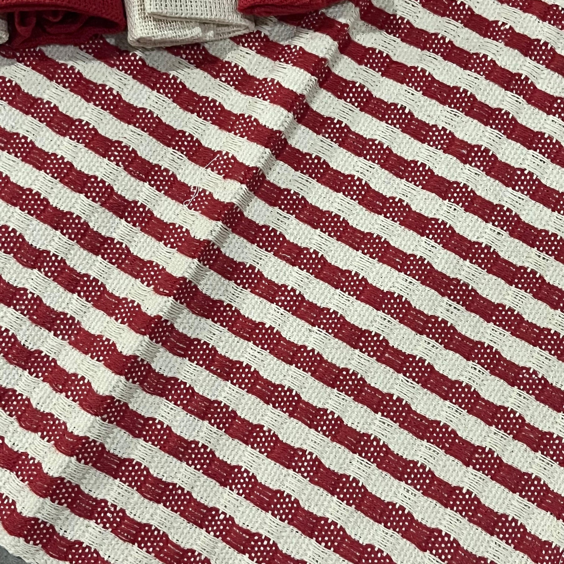 Kit De Jogo Americano, Guardanapo e Argola 6 lugares Vermelho
