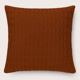 Capa de Almofada Decorativa Trico Diamantina Terracota 45x45cm
