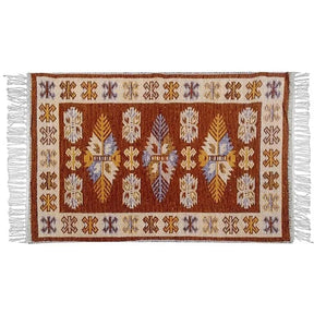 Tapete Passadeira Kilim Antep 60x180cm Marrom DES 001
