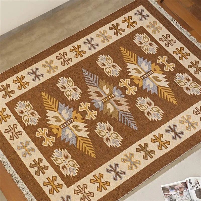 Tapete Kilim Antep 1,50x2,00m Marrom DES 001