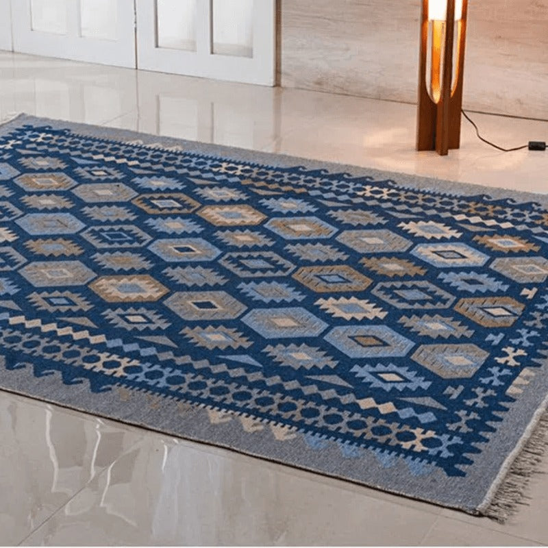 Tapete Kilim Antep 1,50x2,00m Azul DES 003