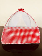 Tule Cobre Bolo Xadrez Vermelho