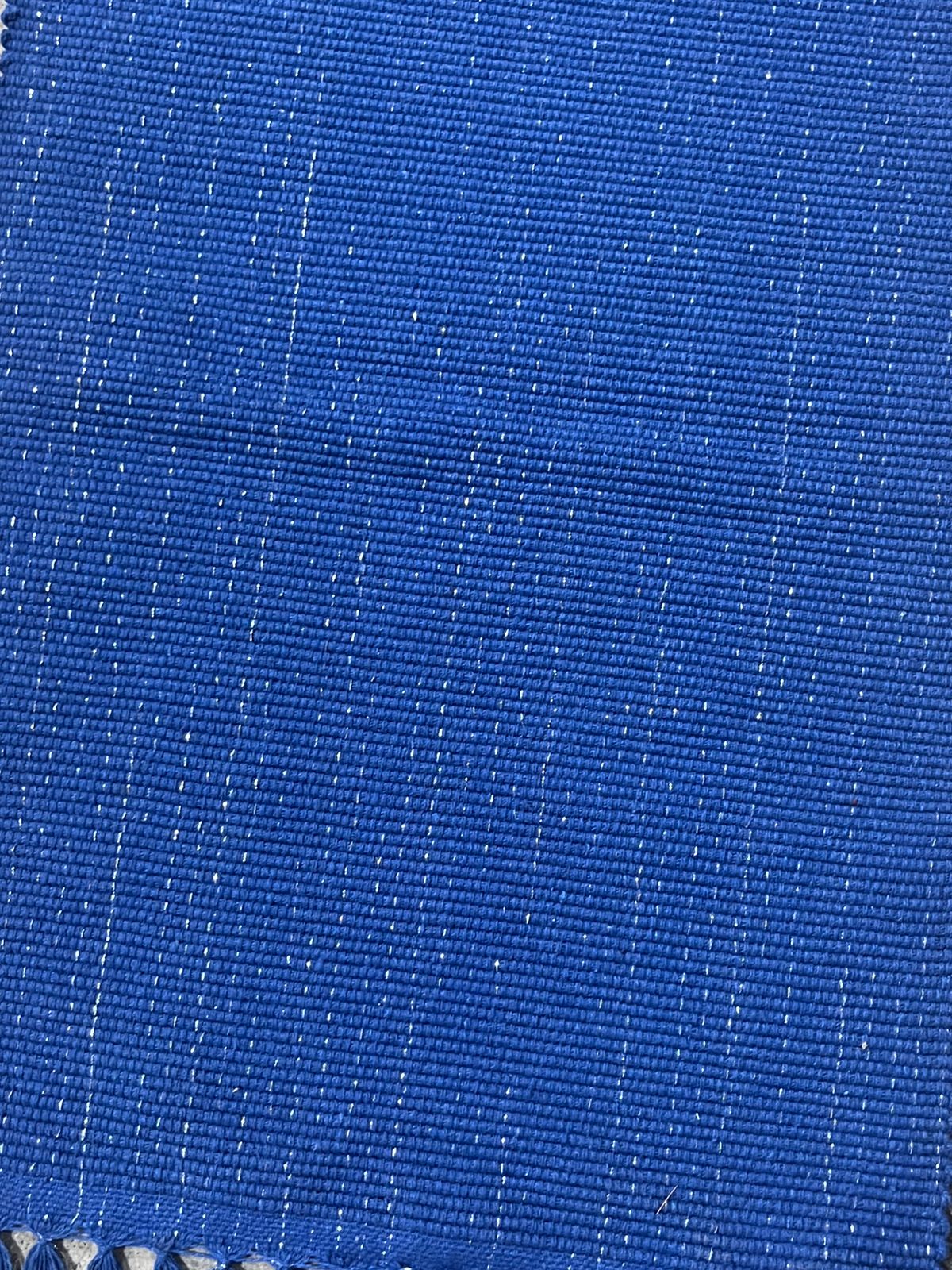 Caminho de Mesa Linha com Fio Lurex Azul 1,0m