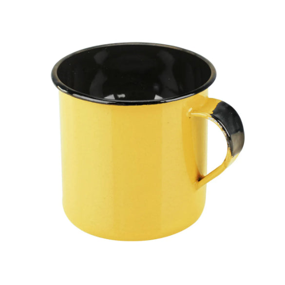 Caneca Esmaltada G Ágata MetalLouça Amarela